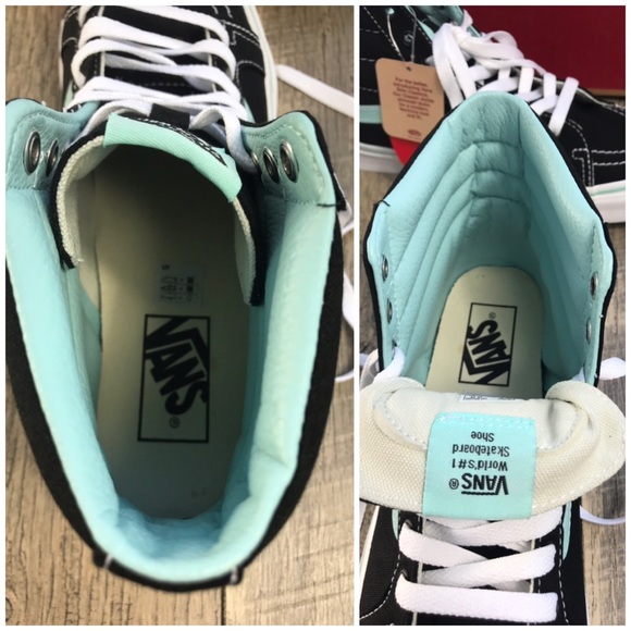 NWT VANS SK8-HI POP Black Blue Tint W AUTHENTIC - Picture 8 of 8